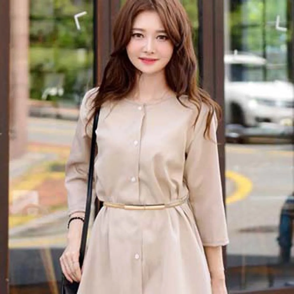 قابل للتعديل براءات حزام جلد بلون دائم رقيقة مشبك حزام تنوعا الملابس والاكسسوارات النساء حزام الخصر الختم