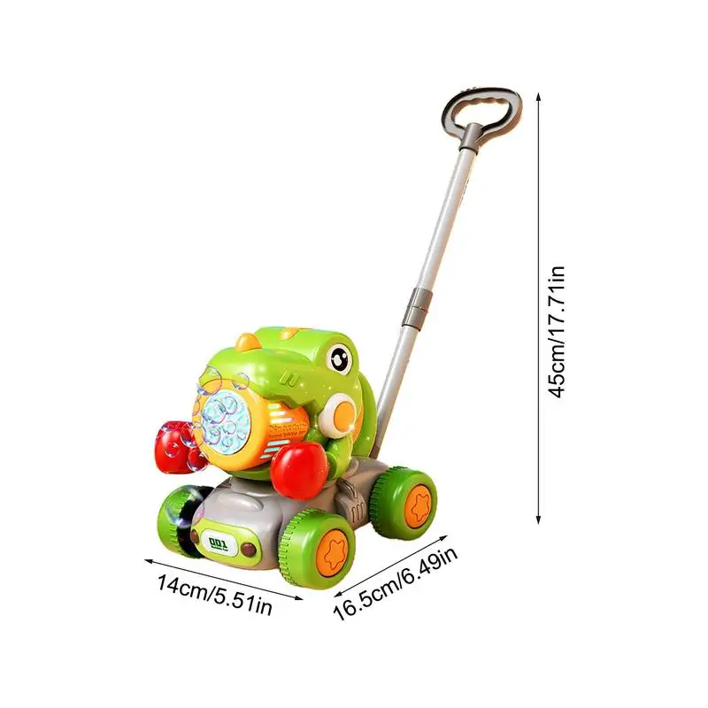 Cortacésped burbujas dinosaurio juguete a prueba de fugas impermeable juego portátil para niño de 3 años jardín patio trasero diversión en la playa