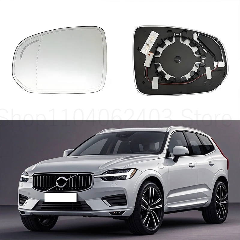 

For Volvo XC60 V90 espejoa retrovisores para auto rearview mirror heating blind spot assist function