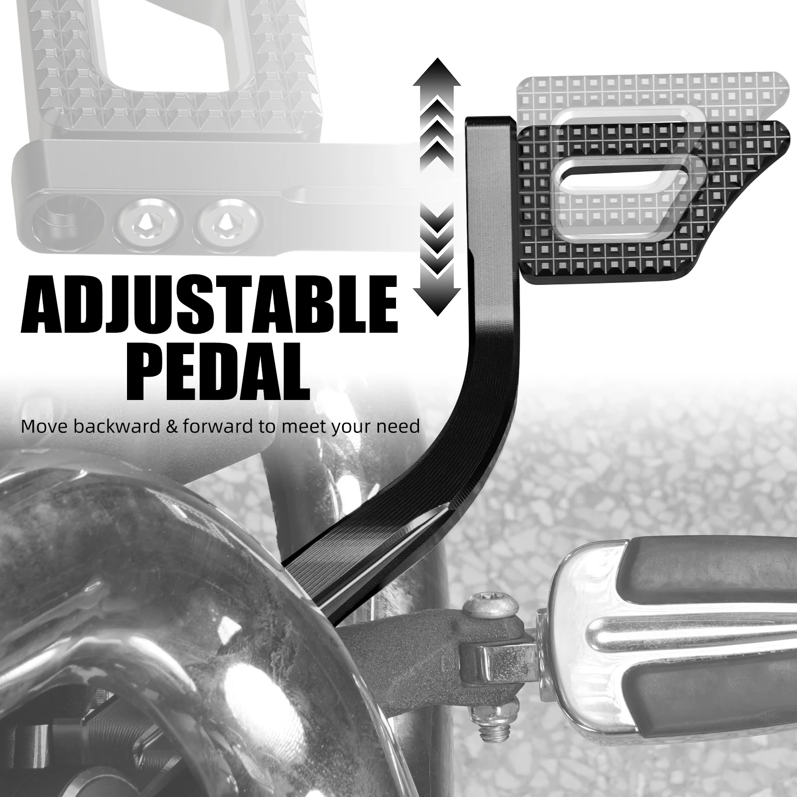 For Harley Dyna Street Bob Low Rider Super Glide Rider Footpegs Rear Brake Lever Gear Shift Lever Wide Glide Fat Bob Switchback - view 4