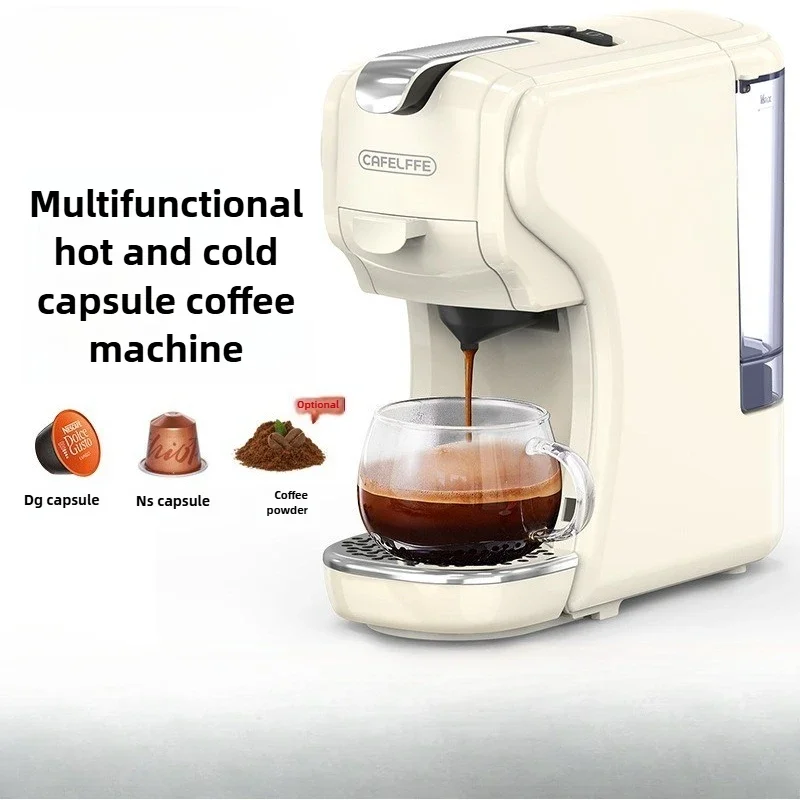 

3-in-1 Capsule Coffee Machine 1450W Home Hotel Pump-type Automatic Italian Coffee Machine, Hot And Cold Dual Mode 20Bar 220V