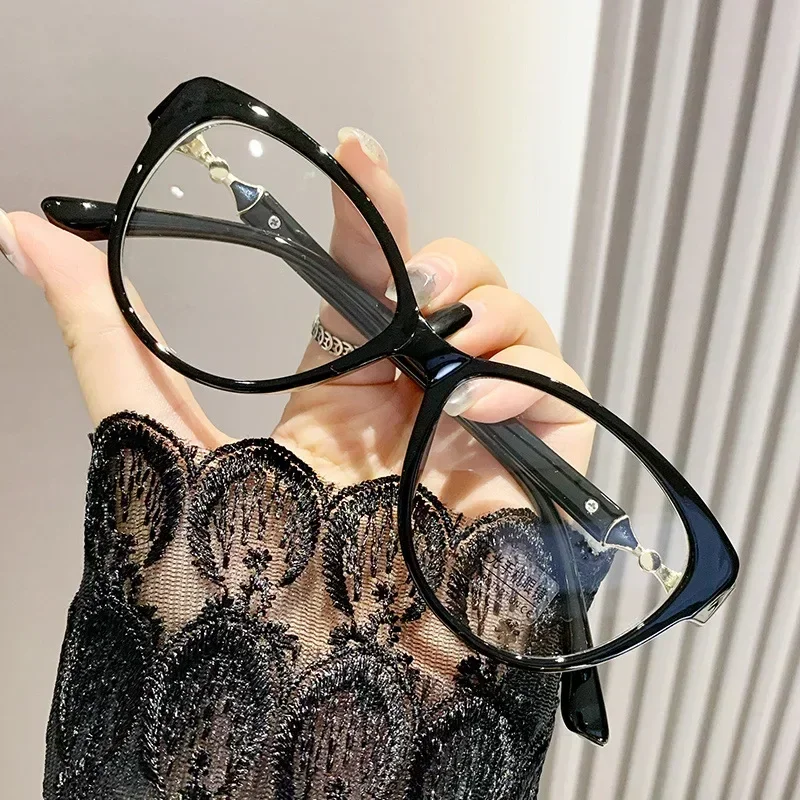 Damen Cat Eye Anti Blaues Licht Presbyopie Brille Neue Mode Ultra Licht Lesebrille Dioptrien 0 + 1,0 + 1,5 + 2,0 + 2,5 + 3,0 + 3,5 + 4,0 – Detail 3