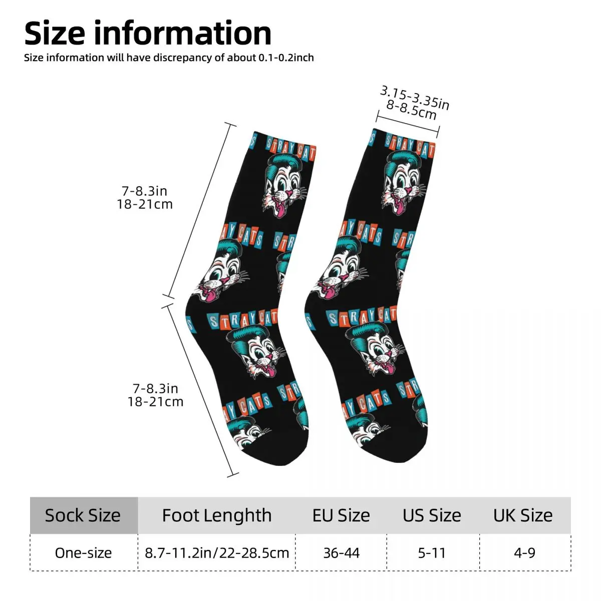 Streunende Katzen Socken Vintage Strümpfe Herbst rutsch feste Unisex Männer Socken warmes weiches Design Outdoor-Sports ocken