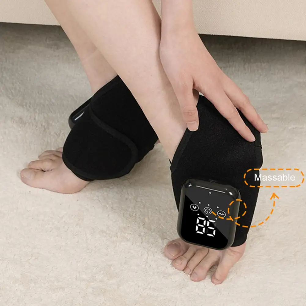 

Cordless Ankle Massager 3-in-1 Heated Ankle Wrap Foot Massager with 3 Vibration Modes And 3 Heat Levels for Achilles Tendinitis