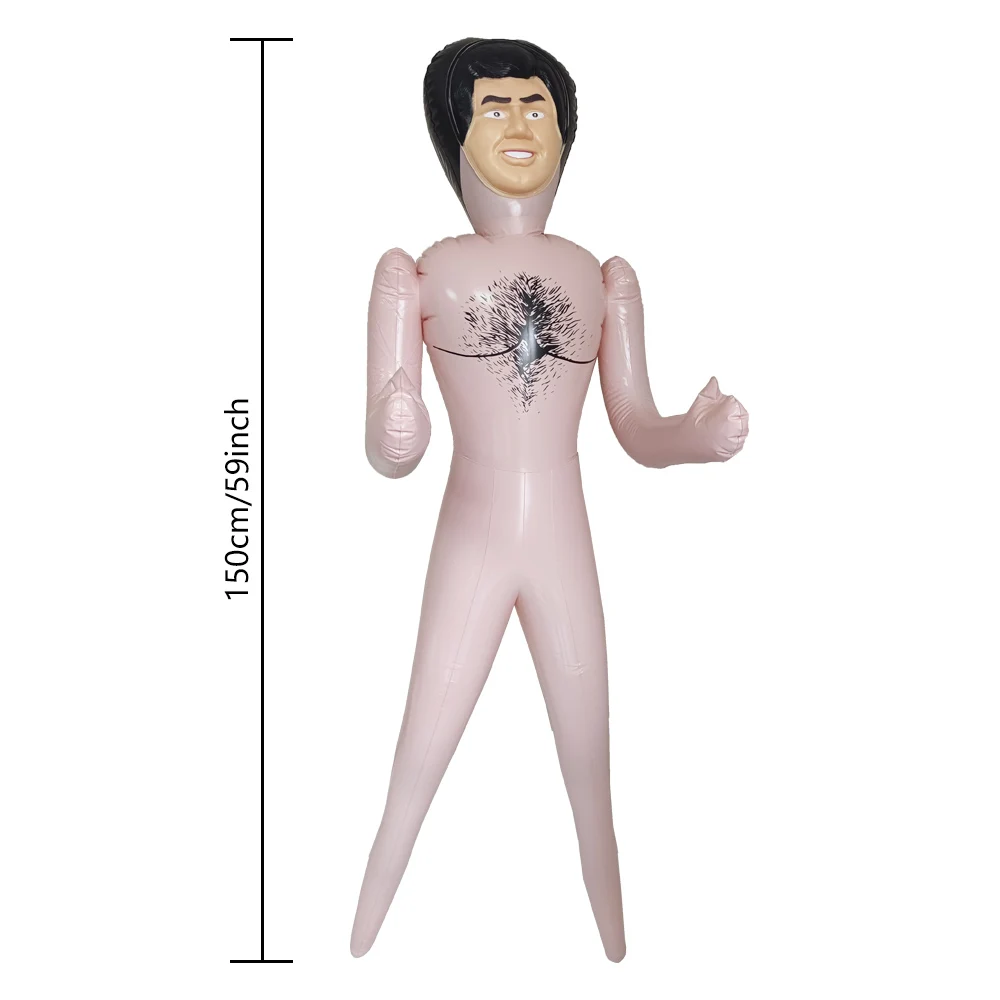 150 سنتيمتر لا اللحية نفخ دمية الذكور العازبة حفلة عيد ميلاد الدجاج ليلة هدية هالوين عيد الميلاد الديكور فقط دمية لا الملابس #3