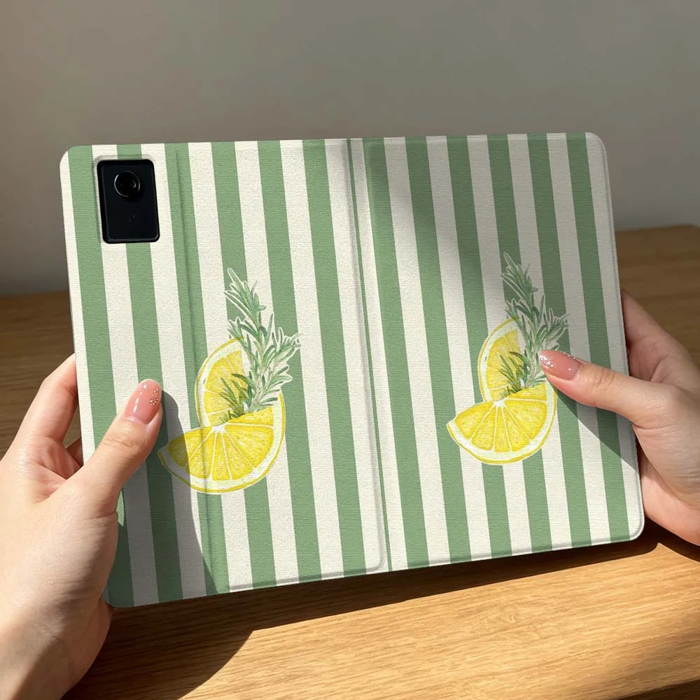 Lemon Orange Art Fashion For Xiaomi Poco Redmi Pad 8 2 4 5 6 6S 7 7S SE Pro 14 11 11.2 12.1 12.5 Inch Tablet Case