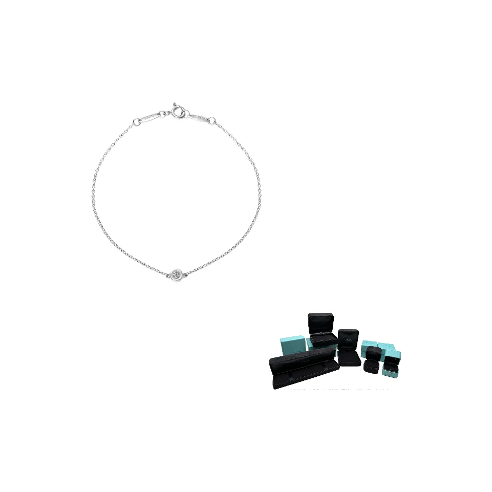 TIFFANY & CO. Sterling Silver Rhinestone Necklace 60148437