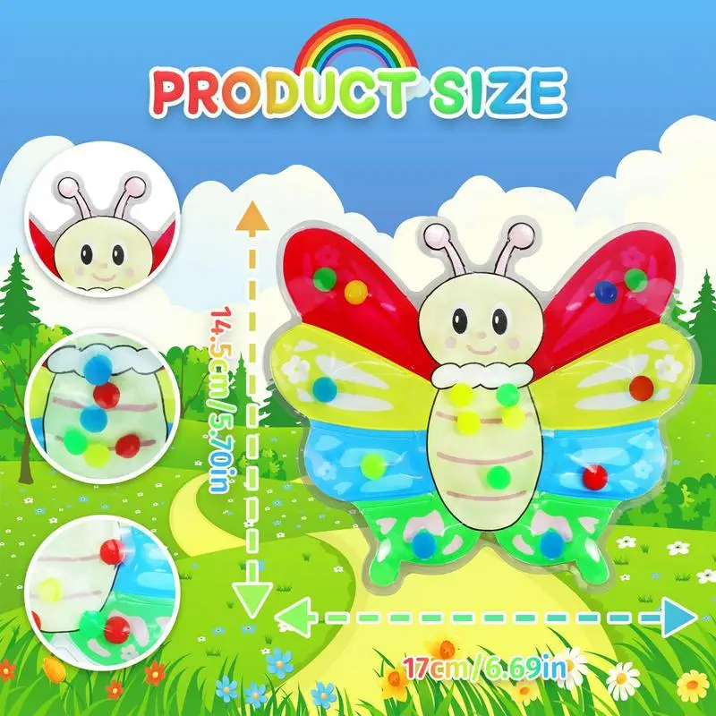 Juguetes de clasificación de colores, juguetes educativos con forma de mariposa a juego, juegos de habilidades motoras finas, actividades de aprendizaje preescolar