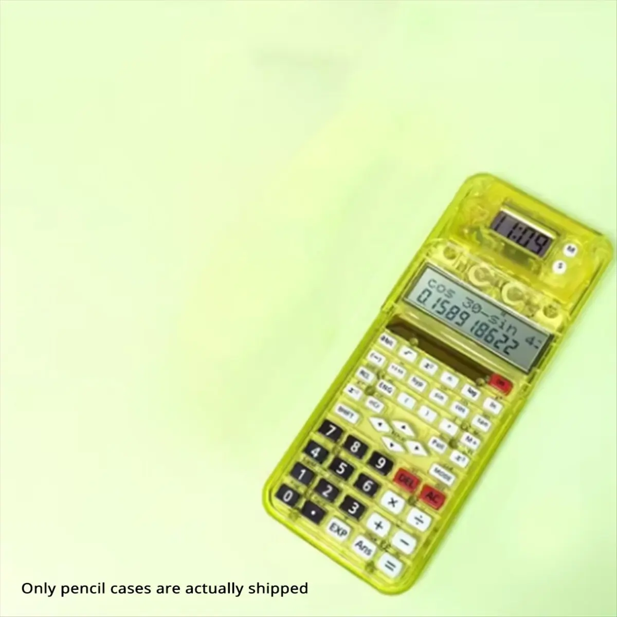 Latest ABBQ-Functions Engineering Scientific Calculator 2-Line Display with Protractor Compasses Function Calculator Multifuncti