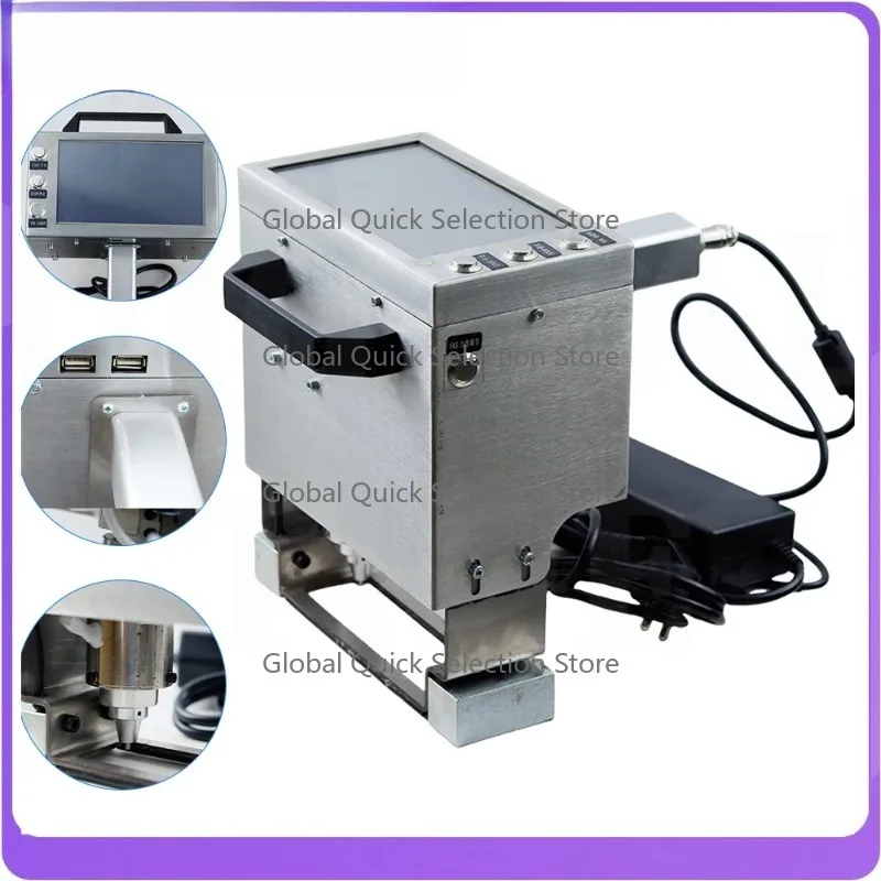 Battery Charging Handheld  Marking Machine Range130 * 30mm Touch Screen Vin No. Marking Electric Marking Machine Metal Engraving