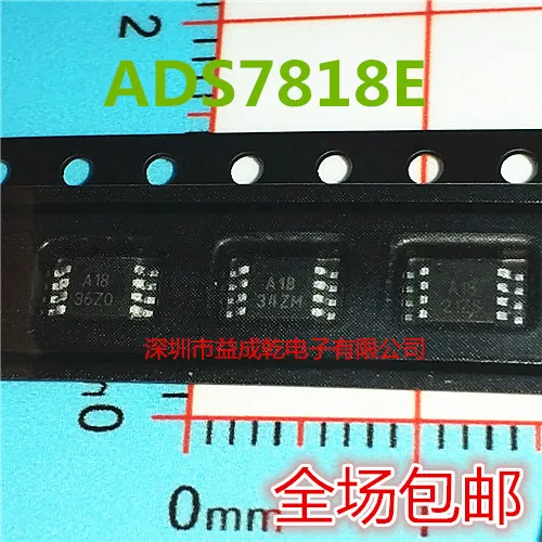 Free shipping   ADS7818 ADS7818E ADS7818EBA18 MSOP8       10PCS