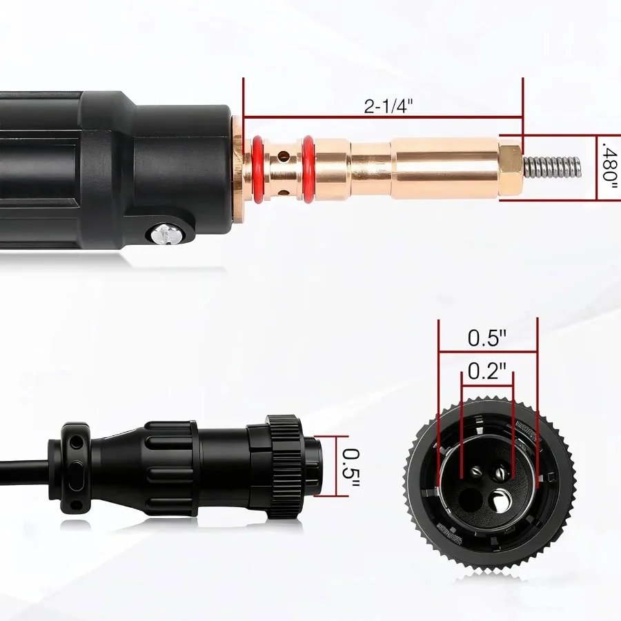 10ft MIG Gun Torch Parts Kit Compatible with Hobart Handler 190 Handler 210 MultiHandler 200 Handler 210MVP Includes 245926 500