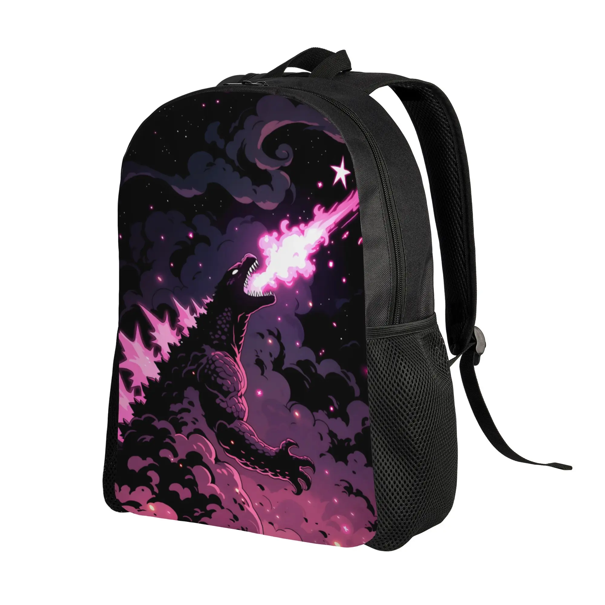 1Piece Godzilla Storage Bag Pink Atomic Breath Backpack New Semester Begins