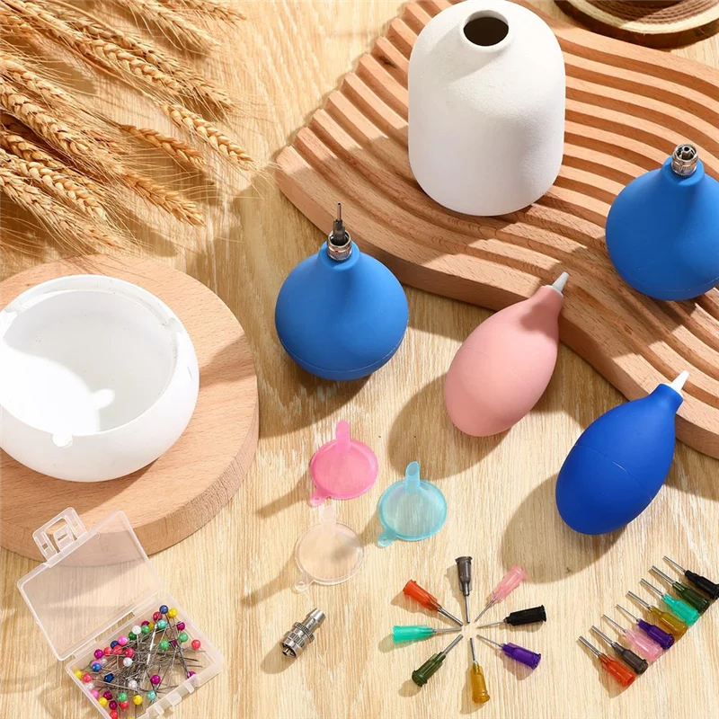 

MAKE- Precision Applicator For Clay Tool Sets, 4-Piece Slide-Rail Glaze Squeeze Bottle