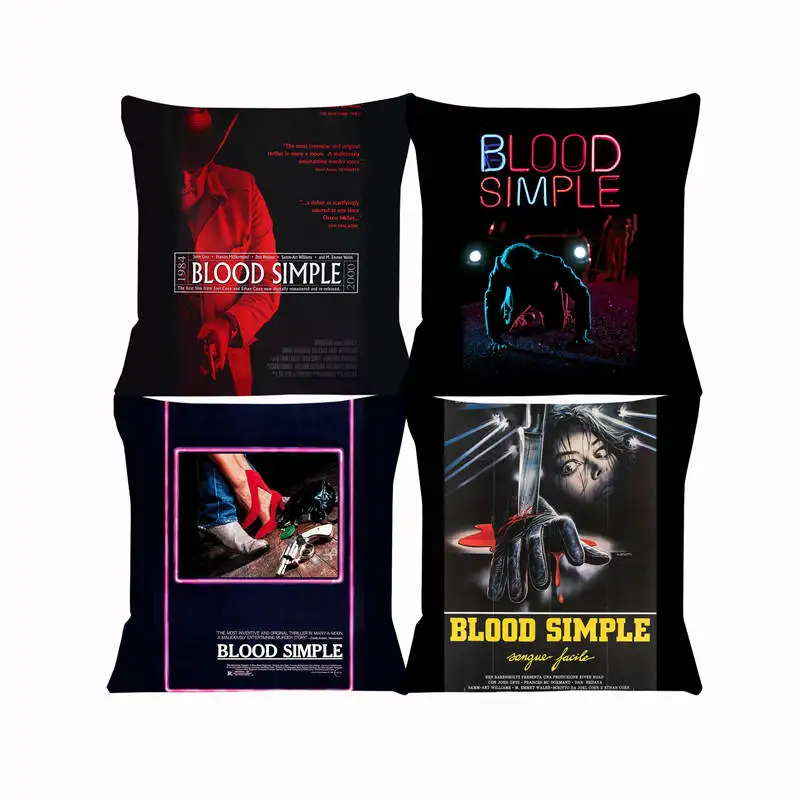 Blood Simple Cushion Cover for Sofa Pillow Case Cover Seat Car Throw Pillowcase 45x45cm For Home Decorative SJ-670