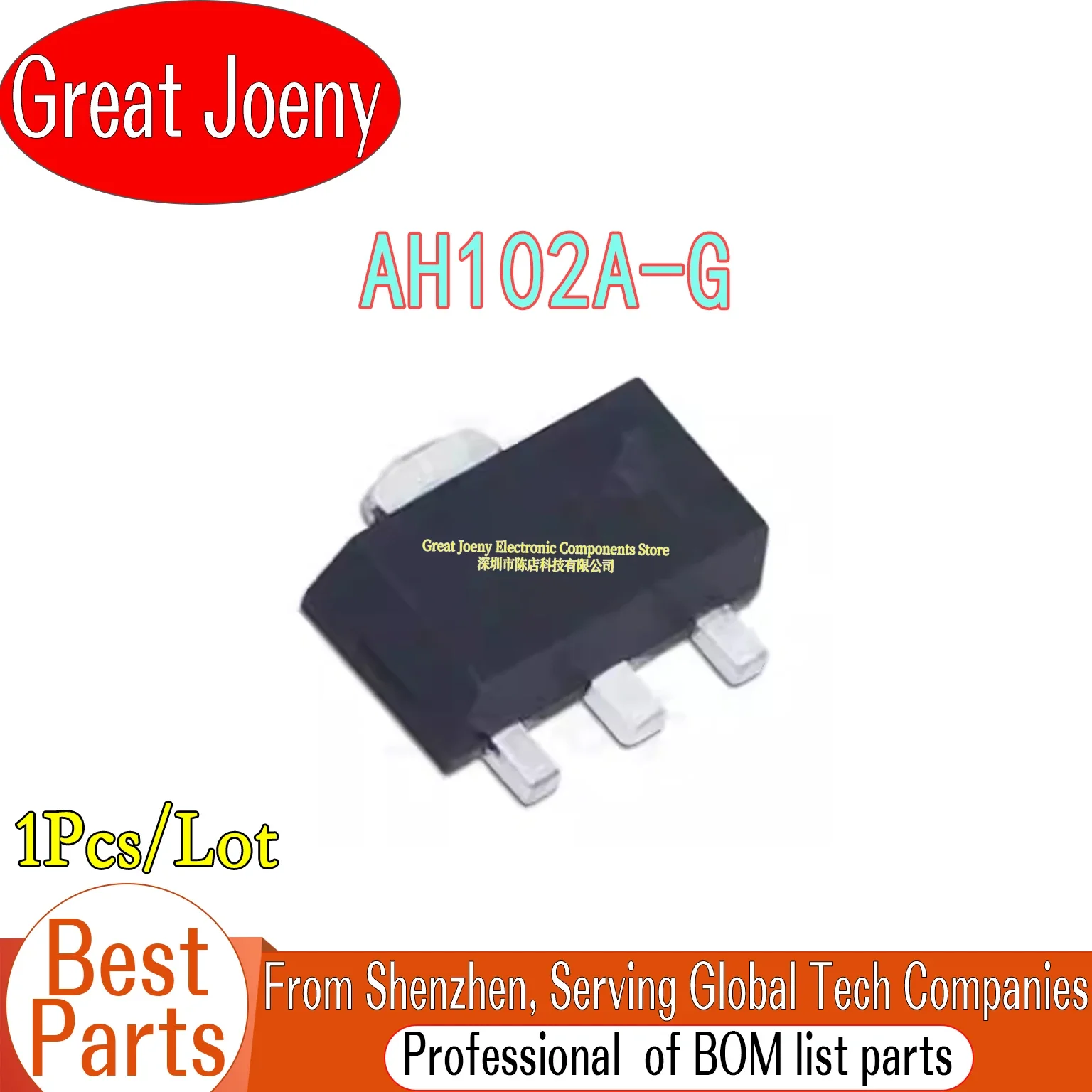 100% New Original 102AG AH102A-G IC RF Power Tube Chipset SOT-89-3 Bulk Best Price