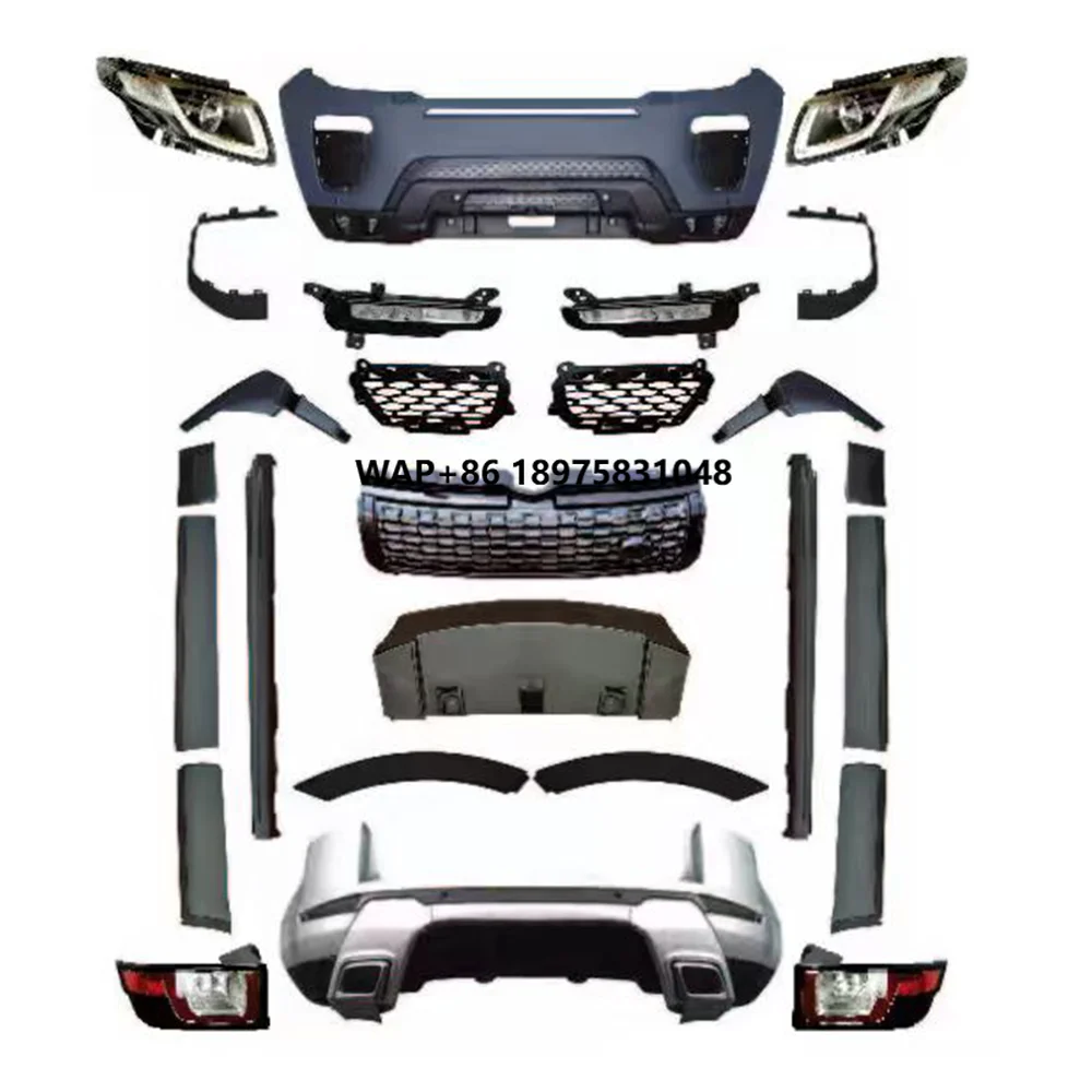 New Product Old to New Upgrade Body Kit for 12-19y RR Evoque Dynamic Style Facelift Kit With Lights Car Full Set