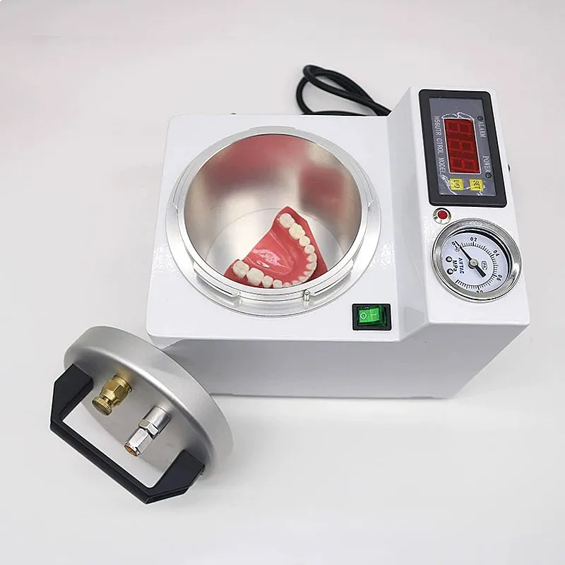 Dentals Portable Pressure Pot Polymerizer 3 in 1 Autoclave for Denture Orthodontic Repair
