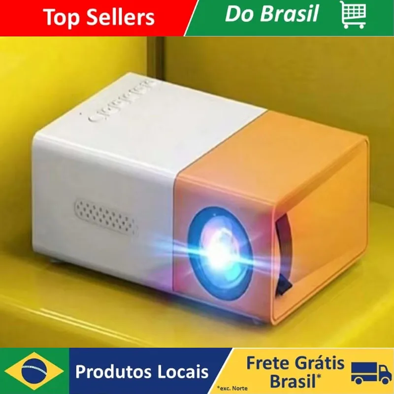 Brazil Mini Projector Portable Home Theater Smart TV 3D Cinema, Able to Play 4K Movies Through High Definition Port