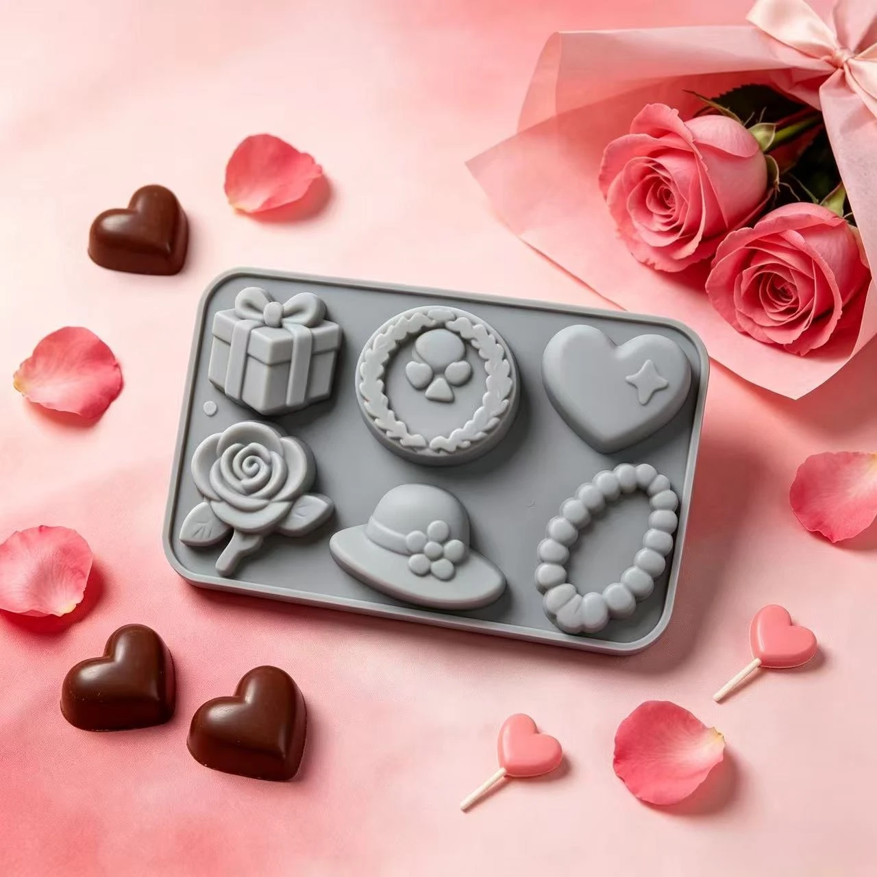 Cetakan Silikon 6 Lubang Bentu - Home Fragrance Rose ulasan dan harga