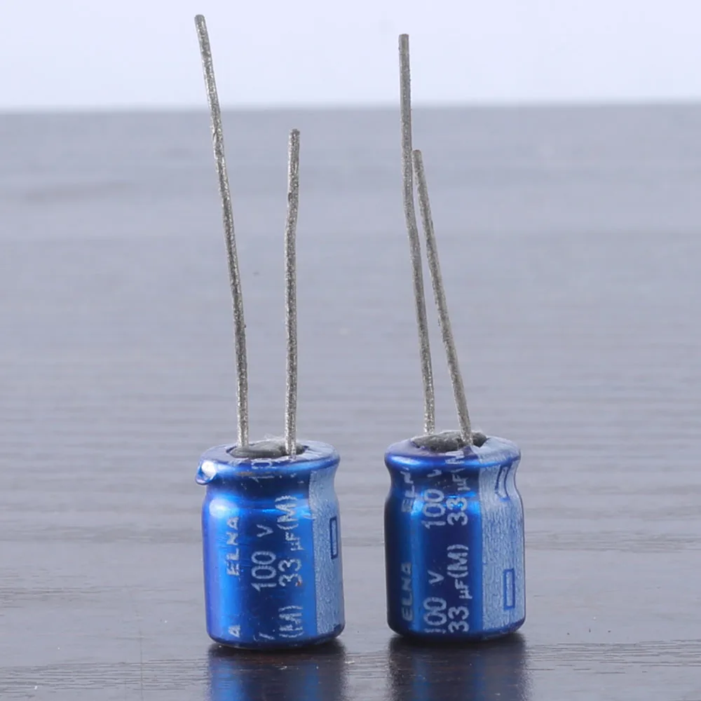 10pcs ELNA RE3 33mfd 100v 33uf electrolytic capacitor for audio equipment 8*12mm