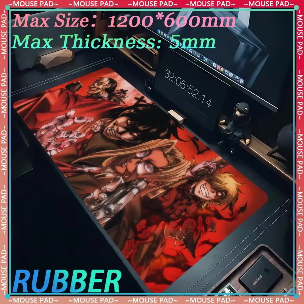 Anime A_Alucard mousepad game oversized desktop protection pad computer cabinet pad game accessories game desktop accessoriesPad