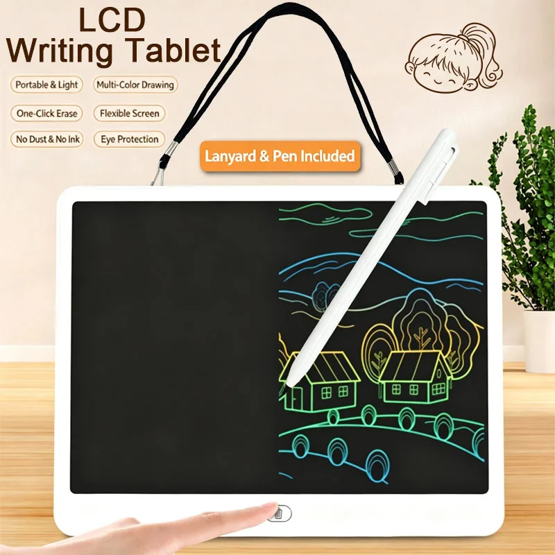 16/13/11/8 Inch LCD Writing Board Handwriting Pad  Drawing Tablet Kids Writing Painting Kids Educational Toys for Girls Boys