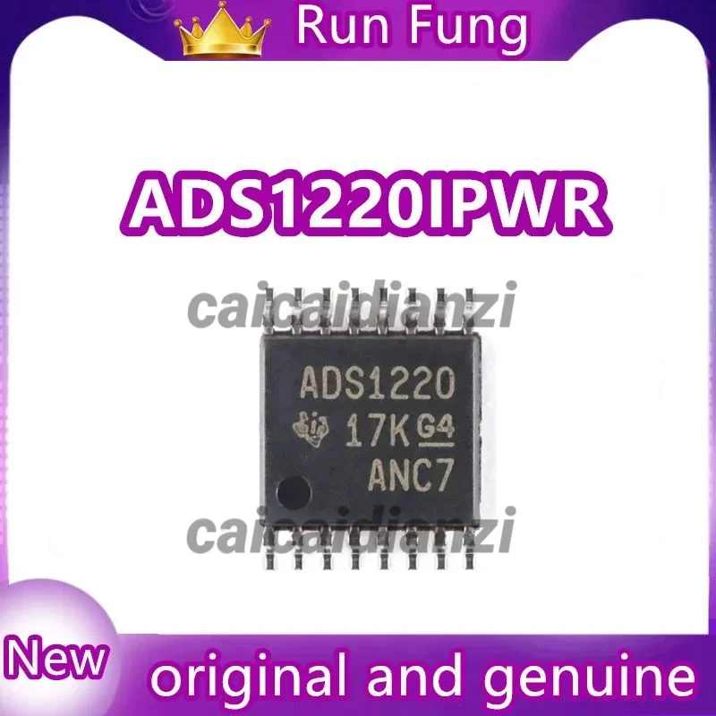 

ADS1220IPWR ADS1220 24-битный аналого-цифровой преобразователь, 2, 4 входа, 1 Sigma-Delta, 16-TSSOP, 5 шт./лот, новый оригинал