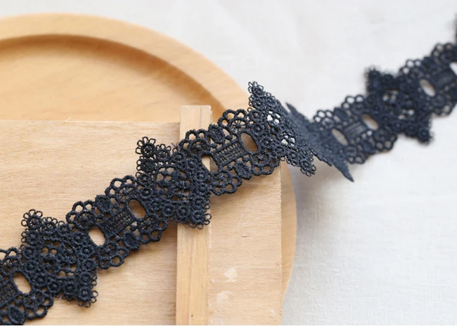 Width:4.5cm (1.80 inch) Rose Design Lace Water Soluble Lace Trims for Garment Lace Sewing Accessories (ss-645)