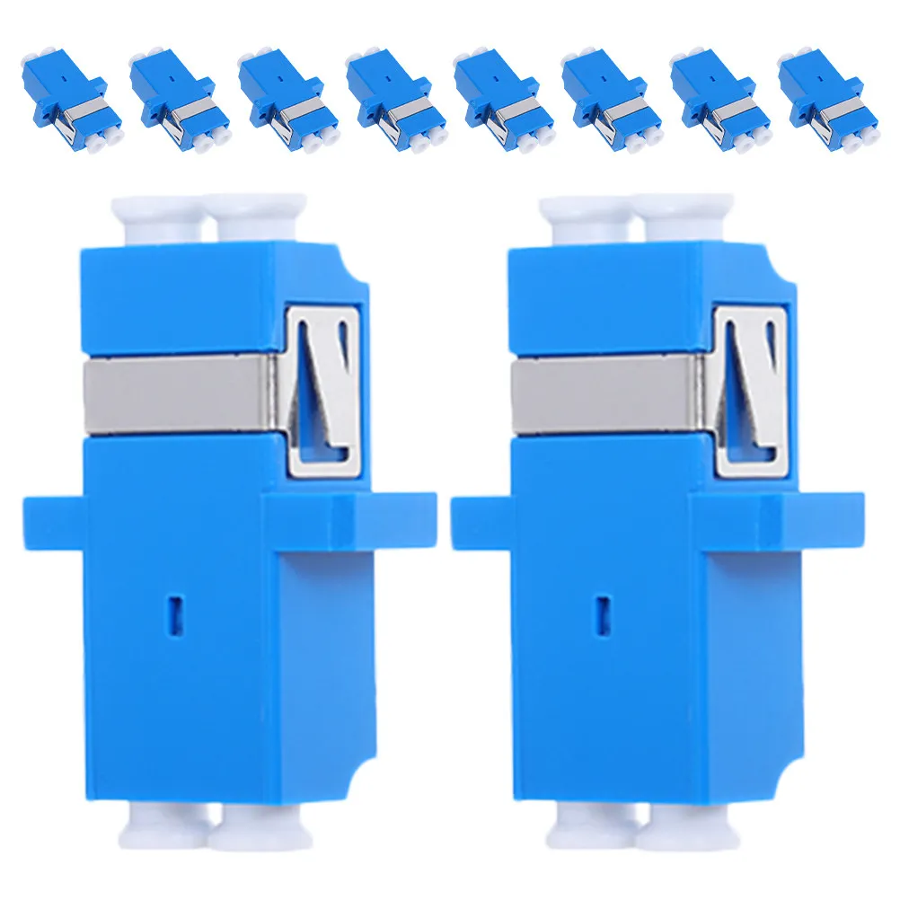 10Pcs Lc Duplex Optical Connector Single Mode Compact Space-Saving Design for Server Rack Patch Panel Fiber Network Connectivity
