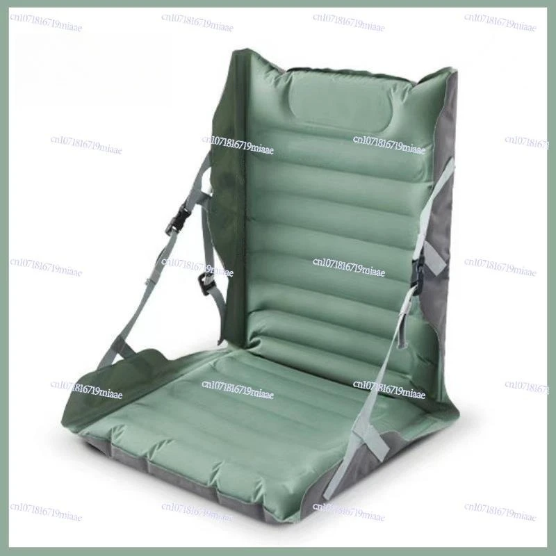 Outdoor Inflatable Seat Cushion with Backrest Adjustable Outdoor Folding Seat Cushion Camping Beach Chair Picnic