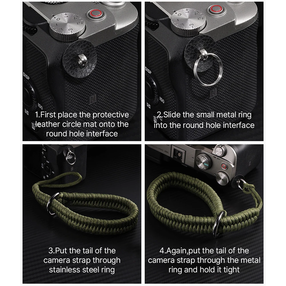 Handmade Woven Camera Hand Strap Adjustable Camera Strap with Safer Connector Hand Strap for Canon Nikon Sony Fuji Leica Olympus - Image 5