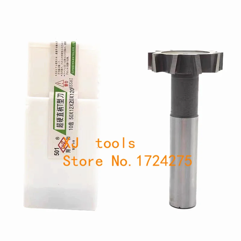 Thickness 1-12mm Diameter 8-50m HSS T type Milling Cutter Processing Steel Copper Aluminum Metal Milling Cutter, T Slot End Mill