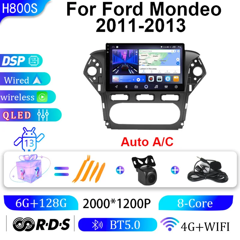 

For Ford Mondeo 11-13 Car Multimedia Player Android Car Player GPS WIFI Carplay 4G Car Radio Navigation Stereo Car Electronic