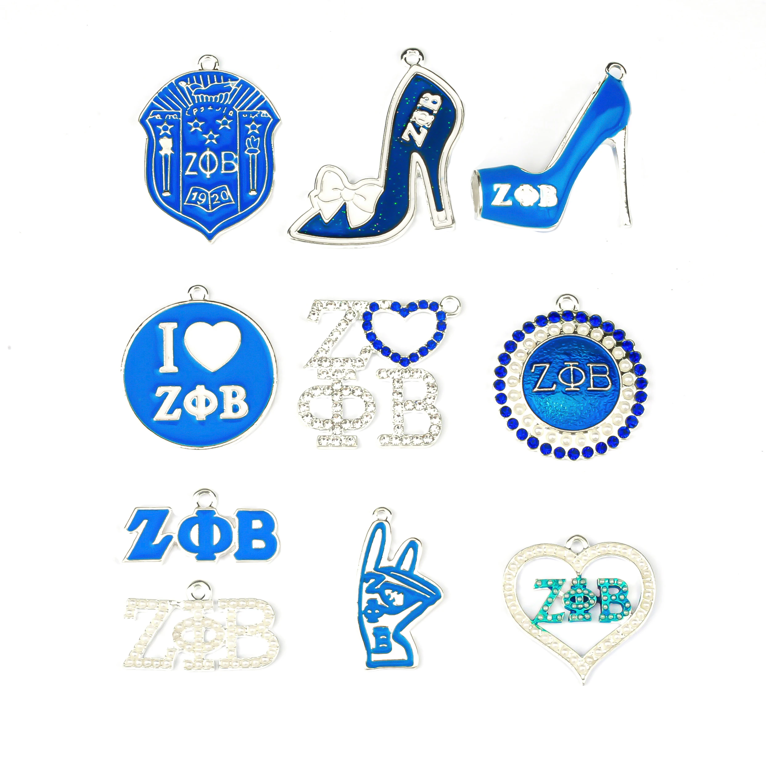 10pcs Aolly ZΦB Organization Charms for women DIY jewelry accessories