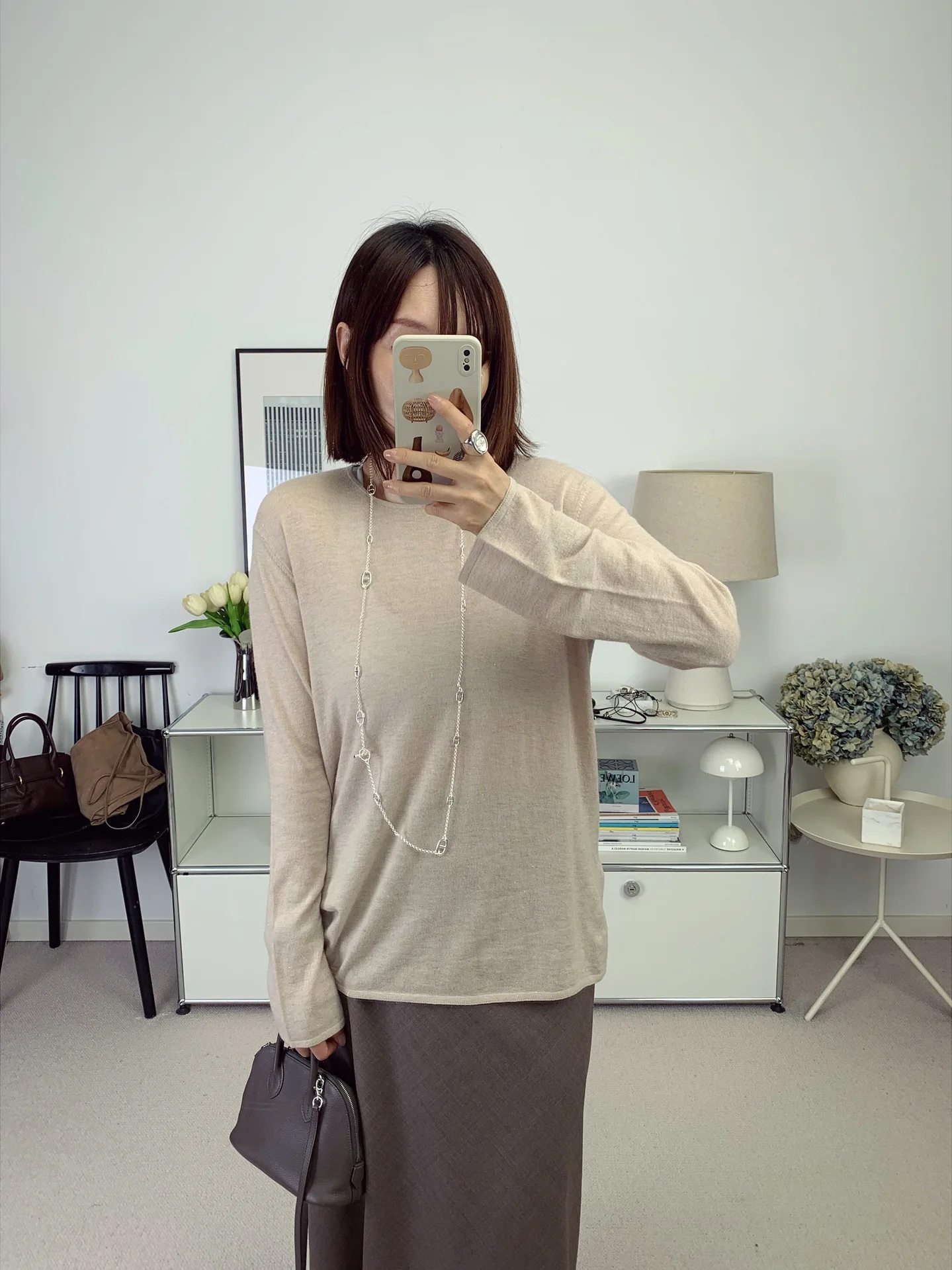 

Loose Fit Camere Blend Knitwear round Ne Sweater Autumn Winter Casual Sle Women's Faion Soft Breathable Long Sve T...