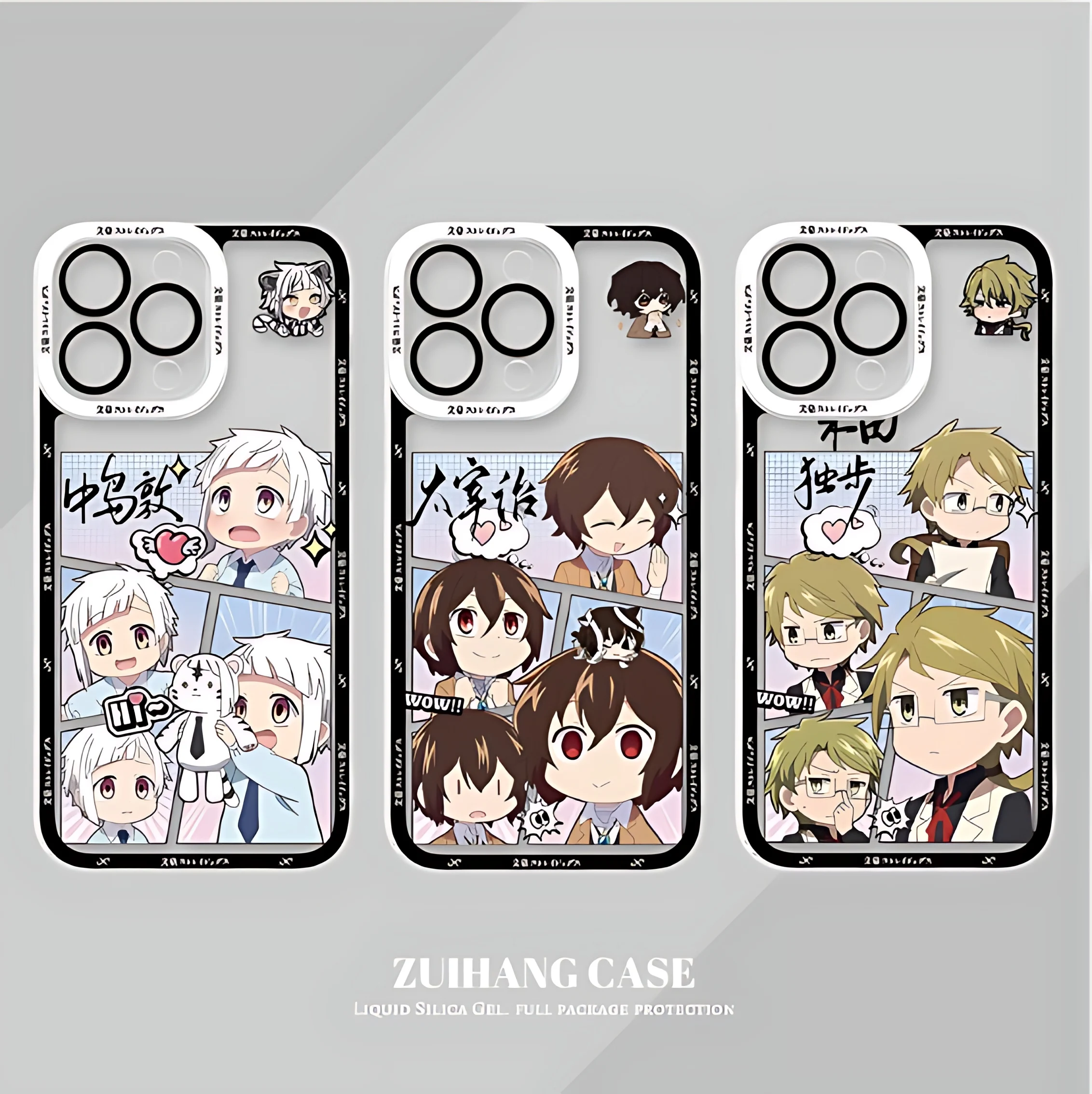 Coque de téléphone Bungo Stray Dogs pour iPhone 17e 17 16e 16 15 14 13 12 11 Mini Air Pro Max X XR XSMax 7 Plus Transparente Souple