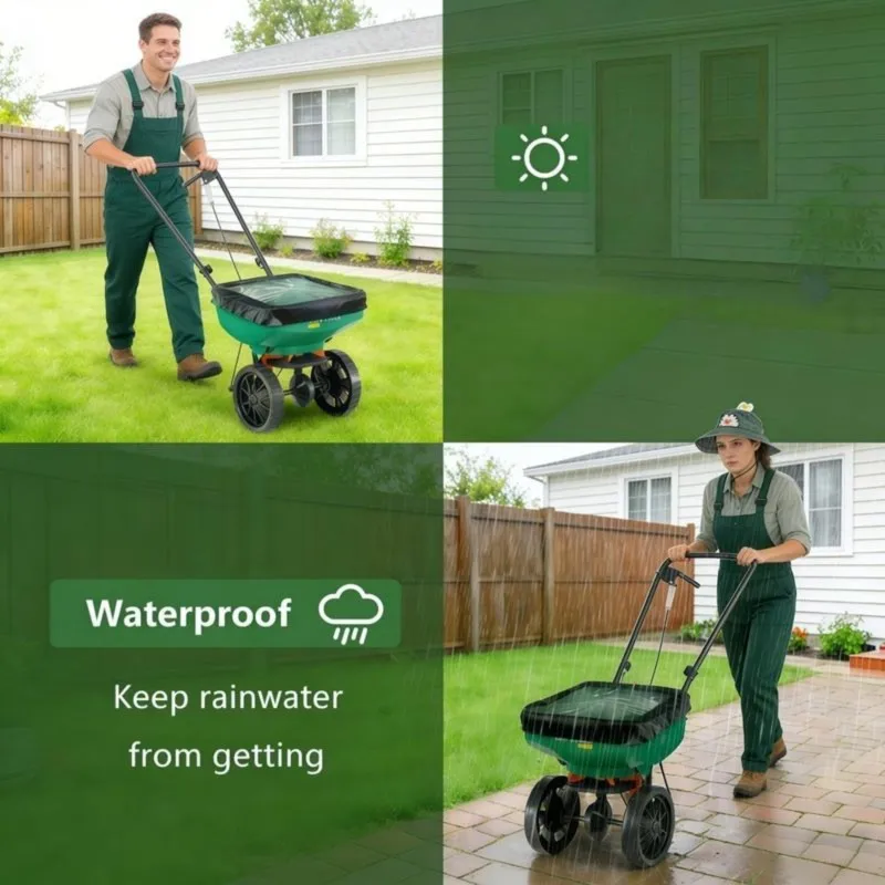 Y50A Spreader Hopper Cover Waterproof Heavy-Duty Protection for Lawn Spreaders Storage