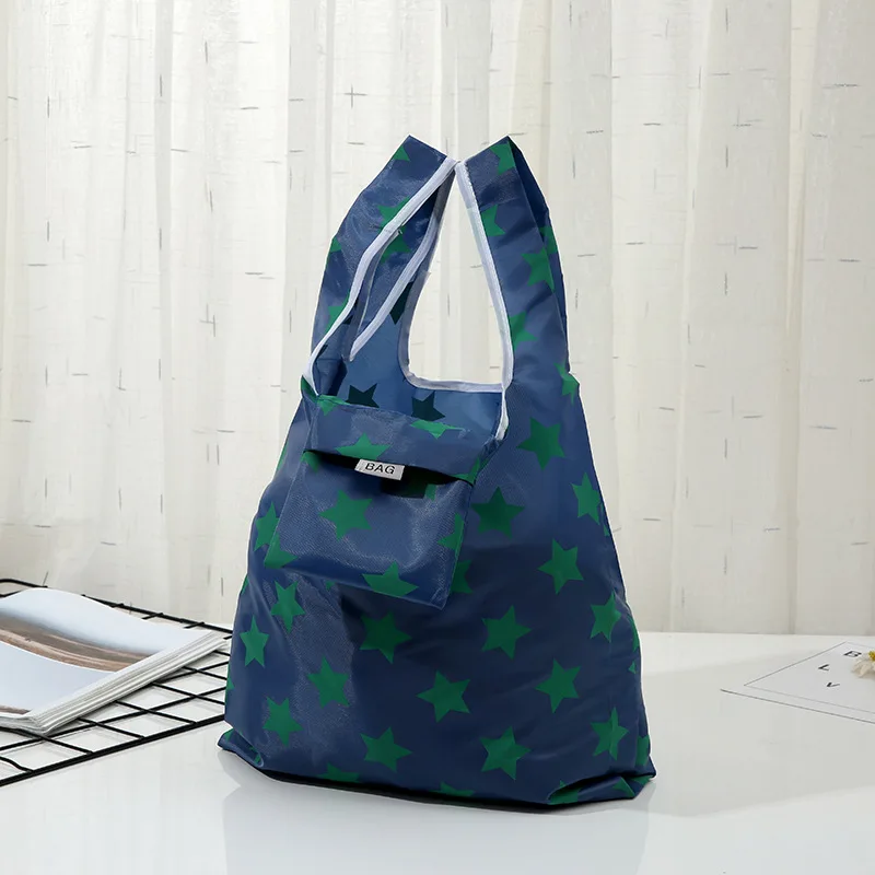 

Folding Shopping Square Small Bag Portable Storage Bag Oxford Household Grocery Shopping Folding Bag