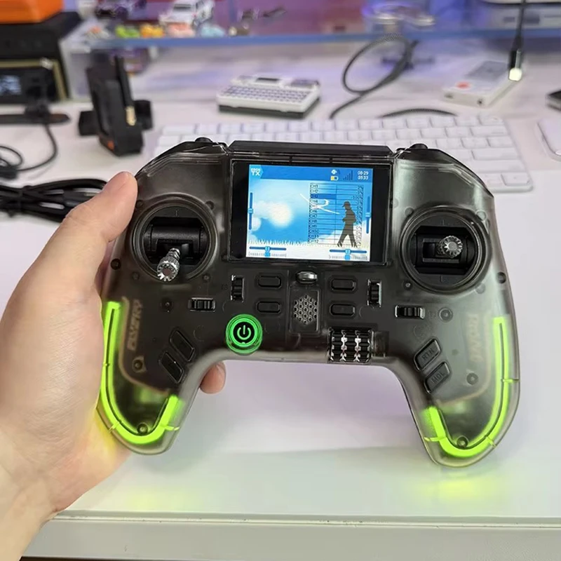 

Flysky Fusi Proart Pa01 Open Source Special Remote Control H7 Color Screen Controller Time Traveling Drone Model Fixed Wing Car