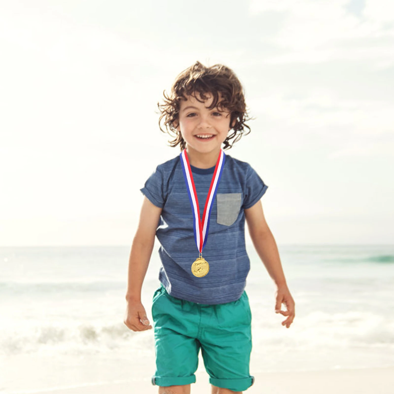 

3 Pcs Metal Medals Gold Silver Bronze Awards for Swimming Competitions School Sports Days Training Institutions Basketball