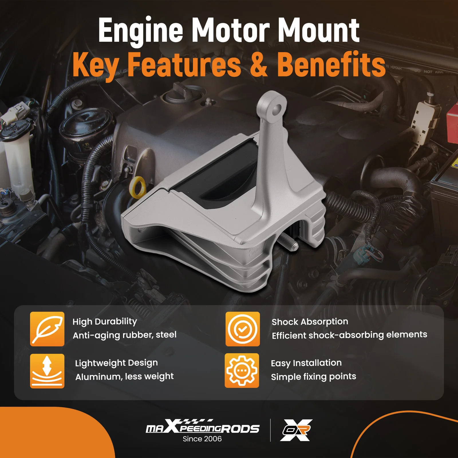 

Engine Motor & Trans Mount For Hyundai Elantra 2.0L Sedan 2017-2018 Automatic