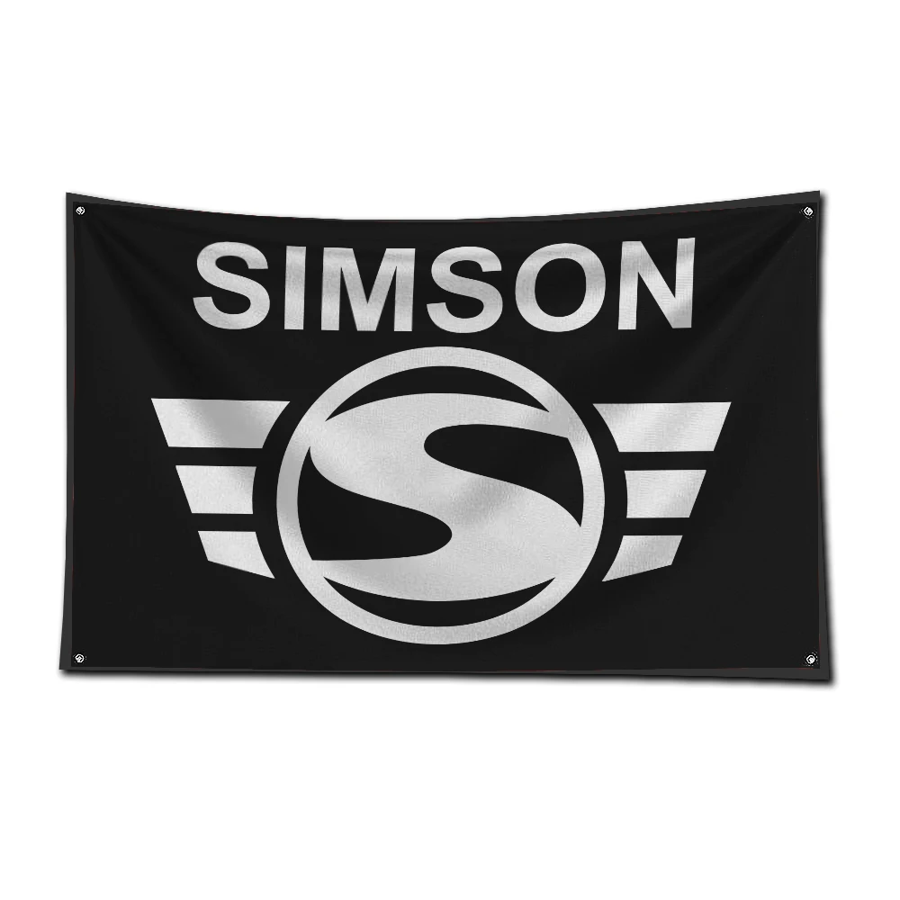 3x5 Ft Simsons Motorcycles Flag Polyester Digital Printing Banner for Garage Wall Art Out Door Decoration With Brass Grommets