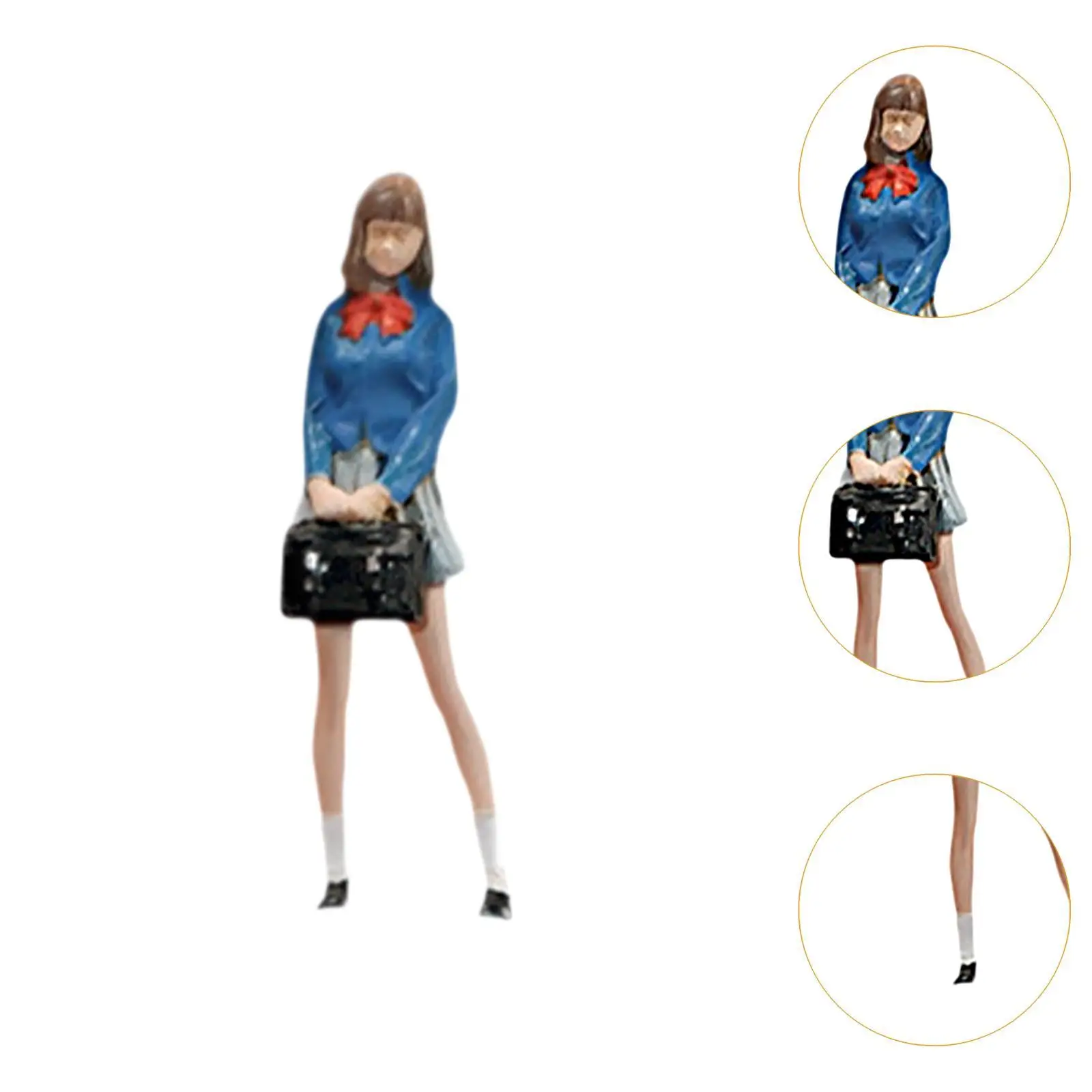 Estatueta modelo em escala 1/64, cenário diorama, projetos diy, acessório, decoração de casa de bonecas