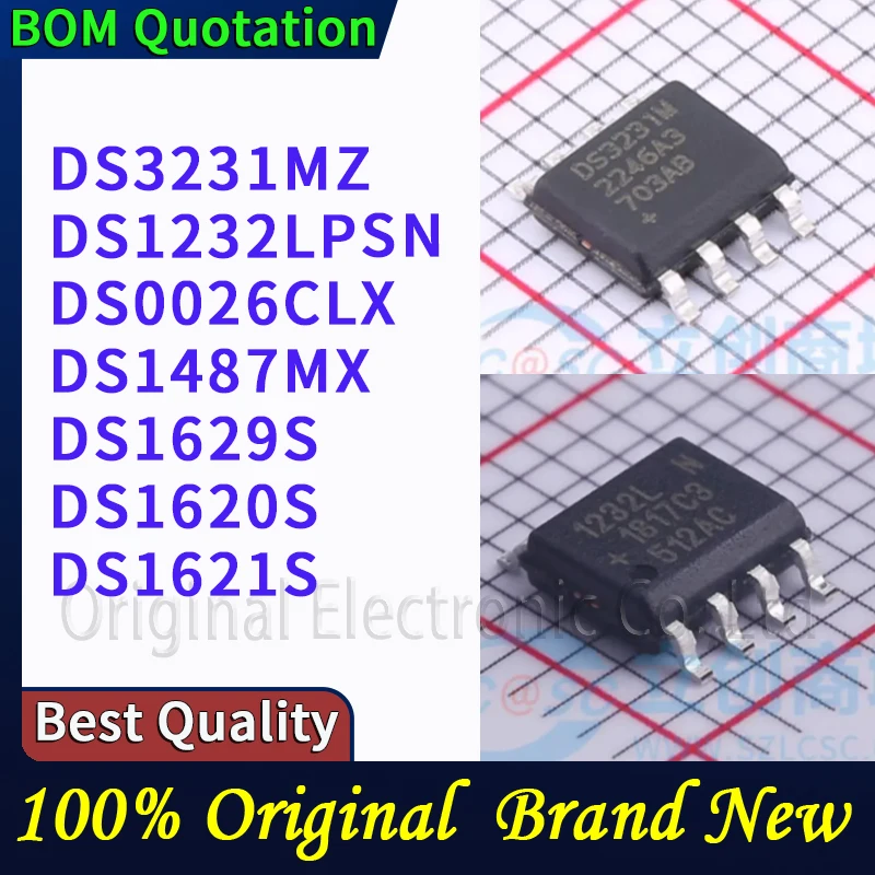 

DS3231MZ DS1232LPSN DS0026CLX DS1487MX DS1629S DS1620S DS1621S В наличии Оригинальные высококачественные компоненты