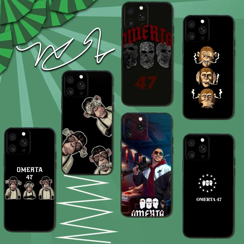 

Omerta Maes 47 Phone Case For iPhone 16e,16,15,14,13,12,11,Pro,X,XS,Max,XR,Plus,Mini Soft Black Cover