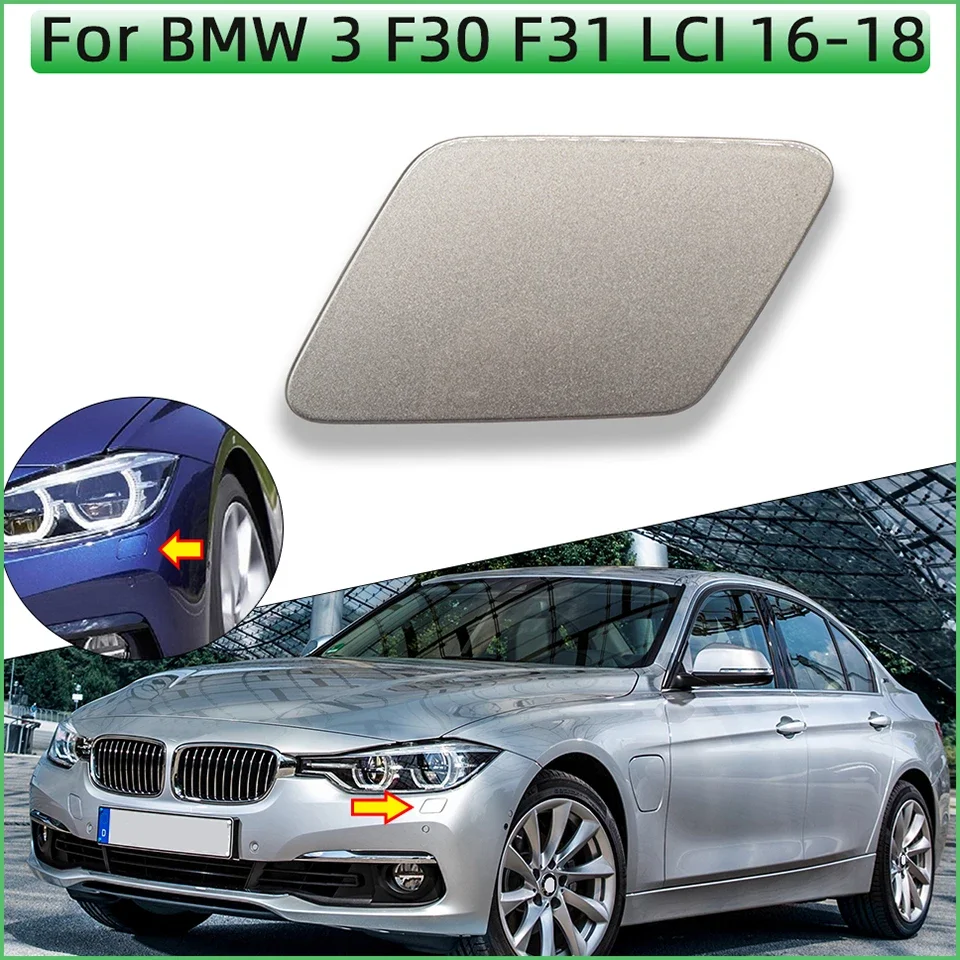 

Auto Parts Headlight Washer Nozzle Cover For BMW 3 F30 F31 LCI 2016 2017 2018 #51117427669 51117427670 HeadLamp Water Spray Lid