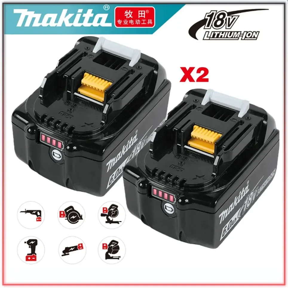 

Оригинальный аккумулятор Makita 18 в bl1850b BL1850 bl1860 bl 1860 bl1830 bl1815 bl1840 LXT400 6.0Ah для инструментов makita 18 в, дрель