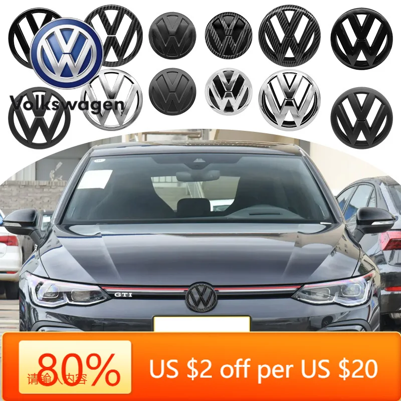 

Горячие эмблемы 135 мм 138 мм, значок с логотипом передней решетки + крышка багажника 113 мм для Volkswagen VW Golf 7 MK7 Golf7.5 MK7.5, эмблема с логотипом, замена