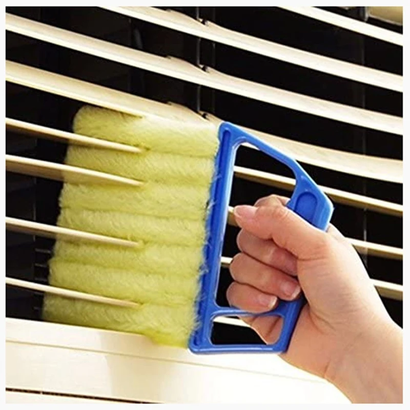 4Pcs Handheld Blind Cleaner Shutter Curtain Brush Dust Remover For Air Conditioning/Car Vent/Fan/Shutters